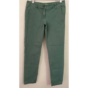 Cabi Women Green Chinos Pants Style 820 Size 2 Cotton Spandex Blend Casual